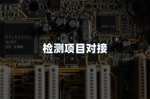 检测项目对接