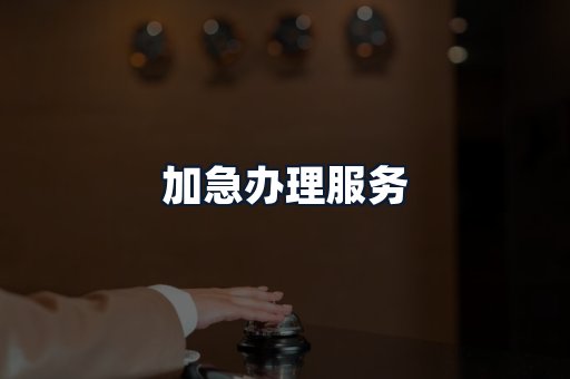 加急办理服务